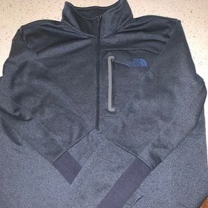 North Face Quarter Zip- Navy- Size Large